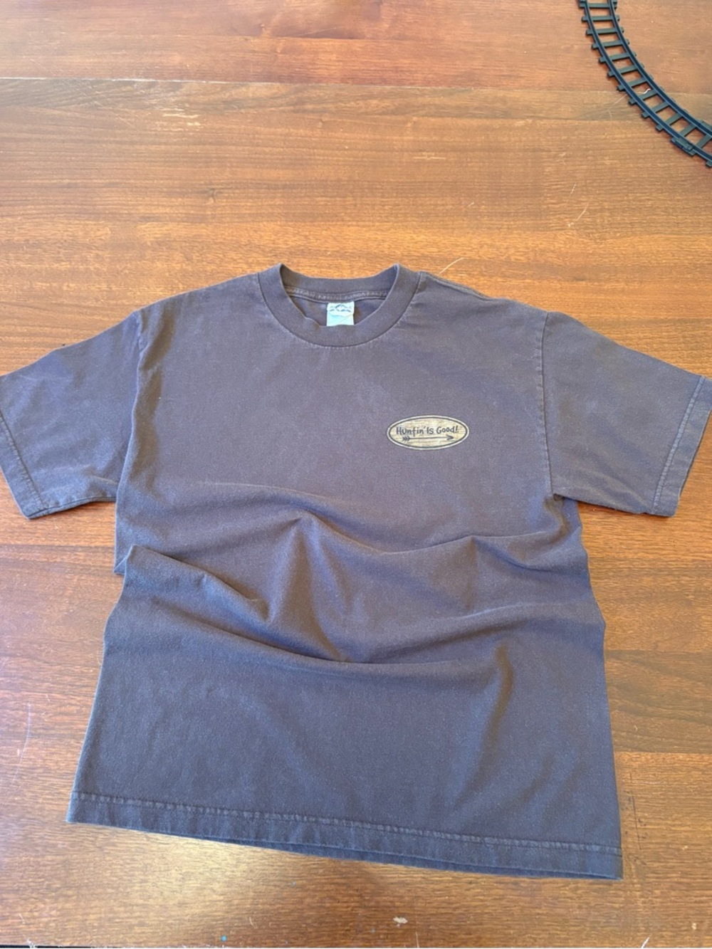 Men's Brown Short-Sleeve Vintage Hunting Is Good Bass Pro Shops Graphic Tee